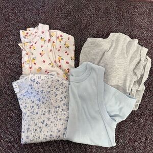 Floral and Solid Color Tops Bundle